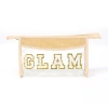 New cross-border pvc straw weaving spliced Chenier letter transparent cosmetic bag, large-capacity waterproof portable storage bag Application Scenario